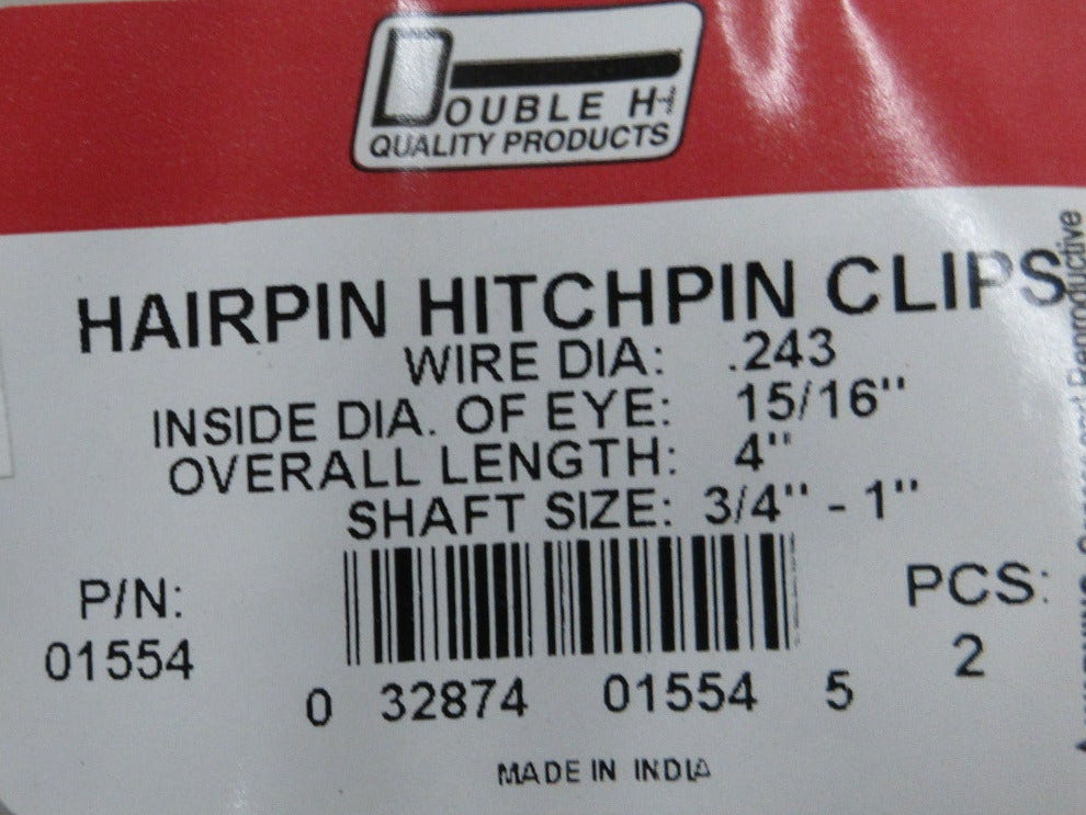 Hitchpin Clip, .243" x 4" (2 Per Bag) 01554