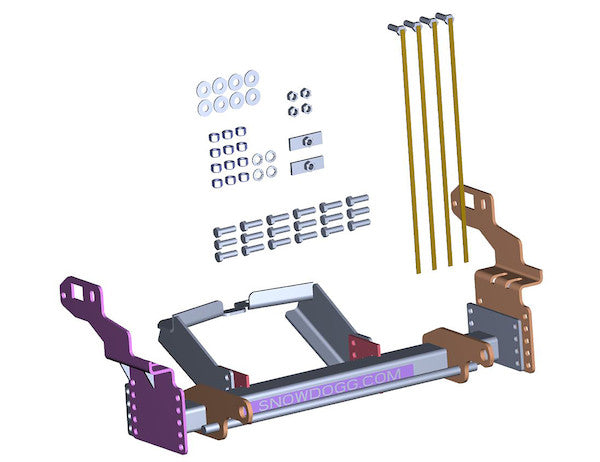 SnowDogg® MD Series Mount for 2005+ Nissan® Frontier/Pathfinder/Navarra, 16066105