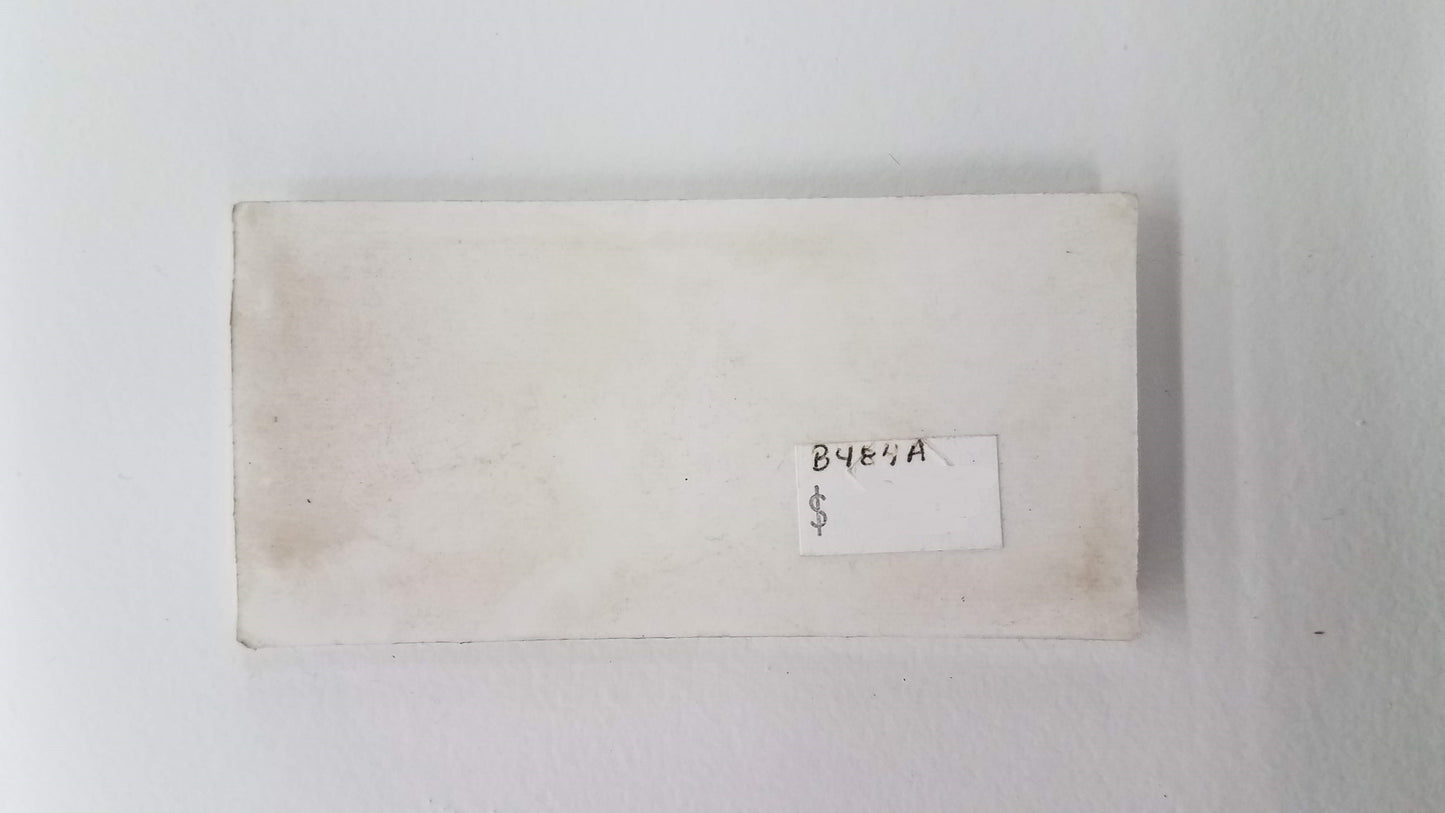 Rectangle Reflector with Chrome Plated Bevel, 1 1/8" x 2 7/8" Self-Adhesive, Amber - B484A