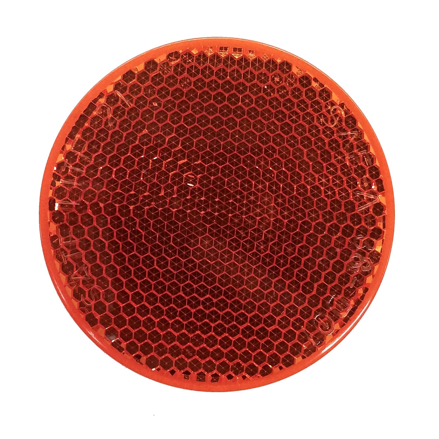 2 3/8" Round Trailer Reflector, Self-Adhesive, Amber B481A