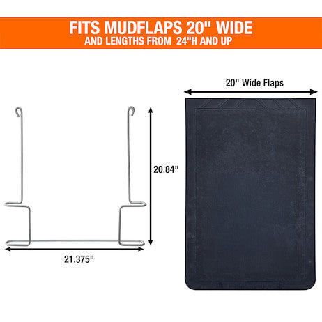 Anti-Sail Brackets for 20" Wide Mud Flaps - 400BZ