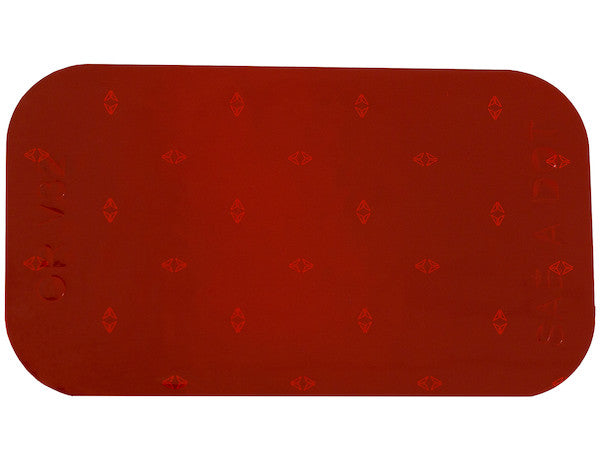 Reflector, 3.5" Red Rectangular, Stick On 5623520