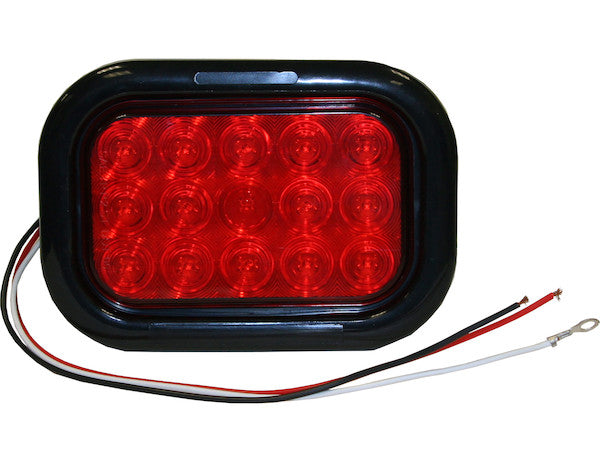 5.33" Red Rectangular light, 15 Leds - 5625115