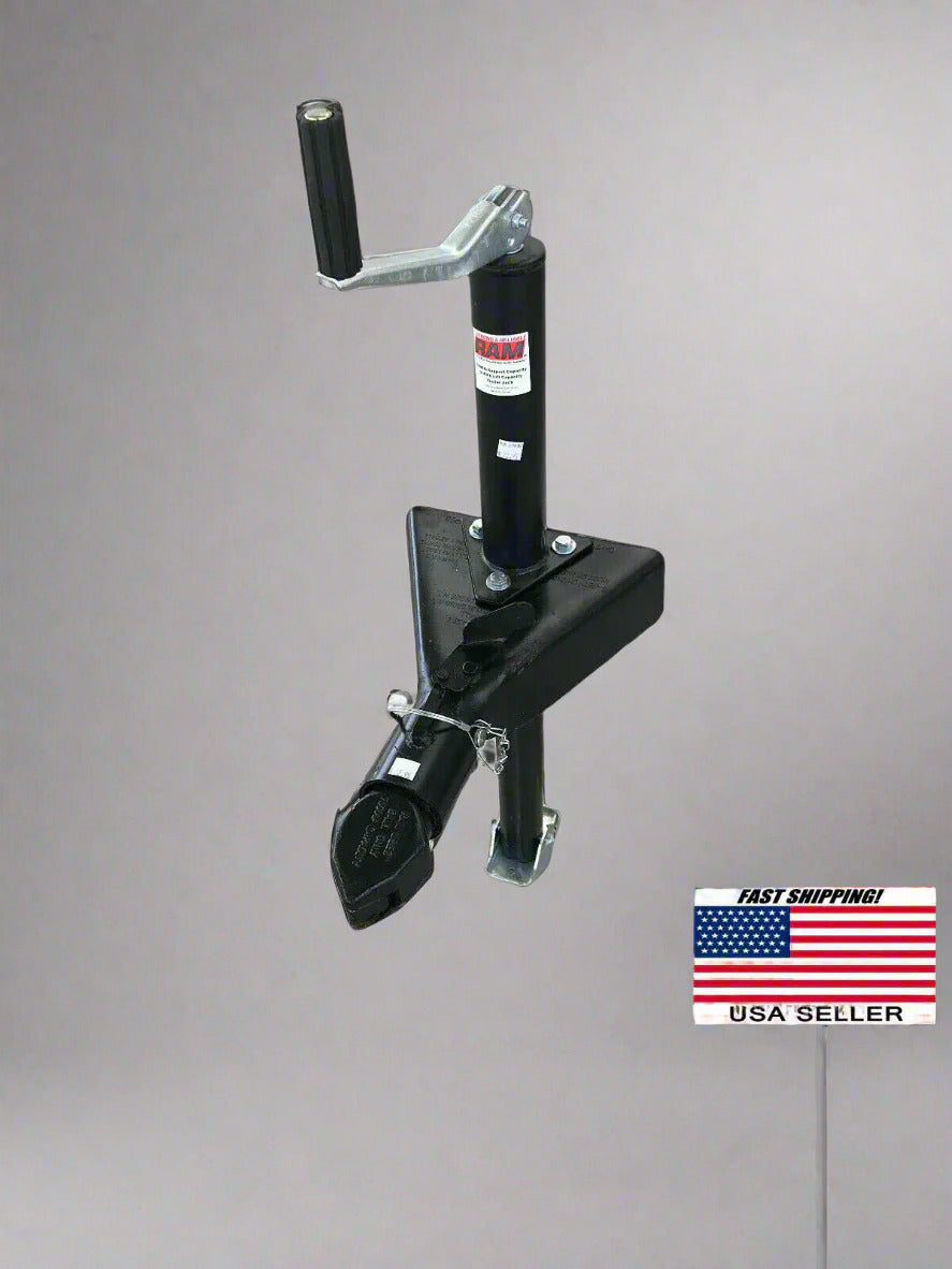 RAM 2" Bulldog Style Trailer Coupler, Jack and Foot, CA5190B, TJA2000B, 28270