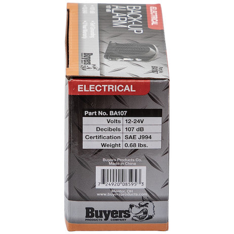 Back Up Alarm, 107dB, BA107