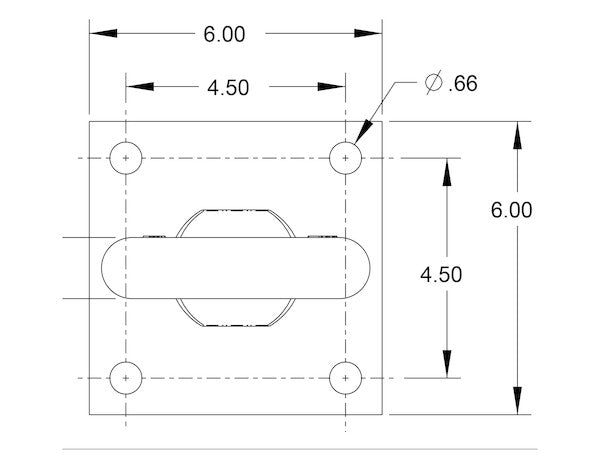 Welded Construction Pintle Ring, 42k - BDB125015W