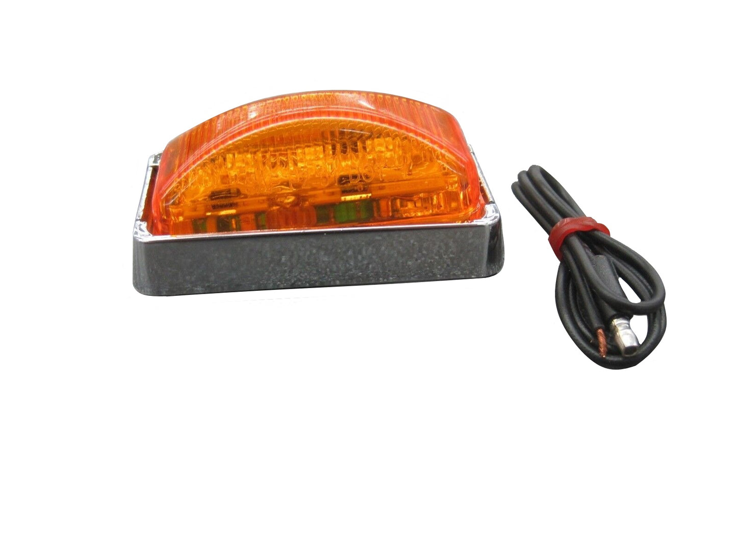 Marker / Clearance Light with Chrome Base - Amber - MCL-91AB