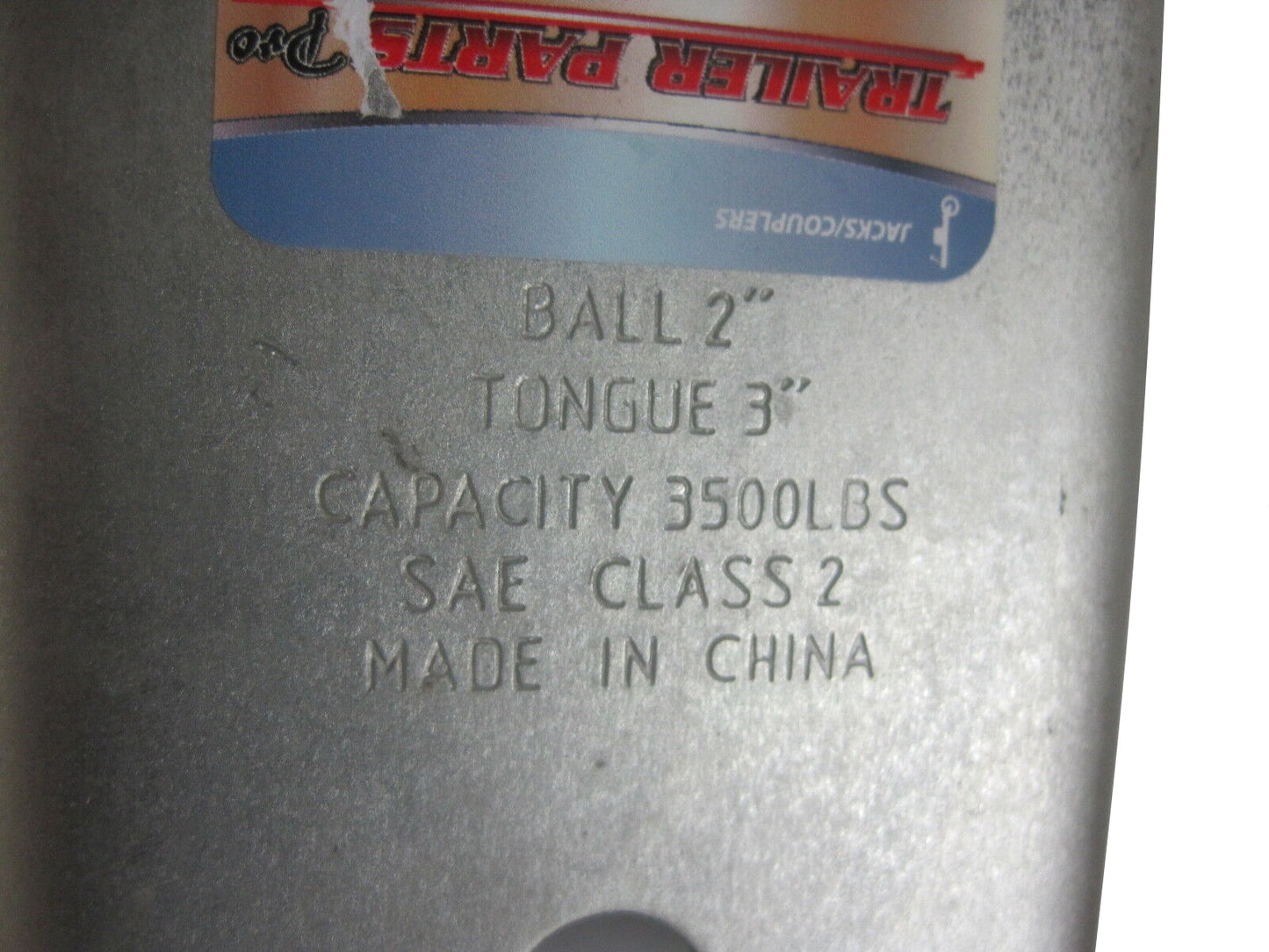 Coupler for 2" Ball, 3.5k Capacity, 3" Channel - CP01-060 *** FREE SHIPPING ***