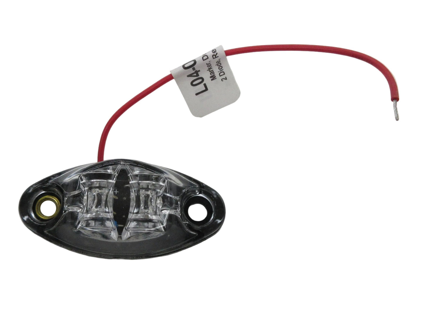 Red Marker / Clearance Trailer Light with Clear Lens - L04-0047RI