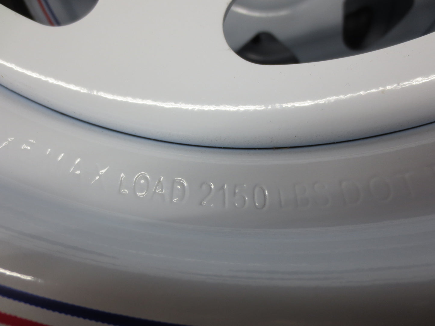 New Trailer Steel WHITE Mod 15" x 5 Wheel 5 LUG Rim 5 on 4.75" Bolt Pattern 2150#