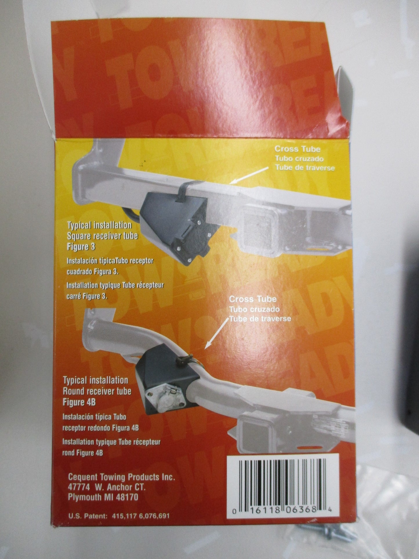 Mounting Box for Round / Square Tube - 118159