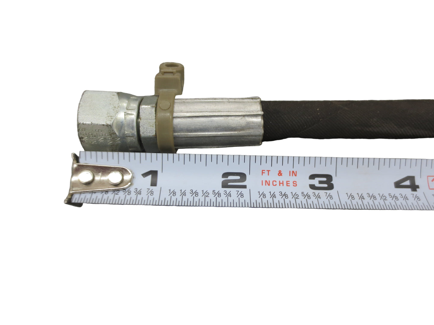 1/4" X 33" Hydraulic Hose with 90 degree fitting, Hiniker, 957-021-002