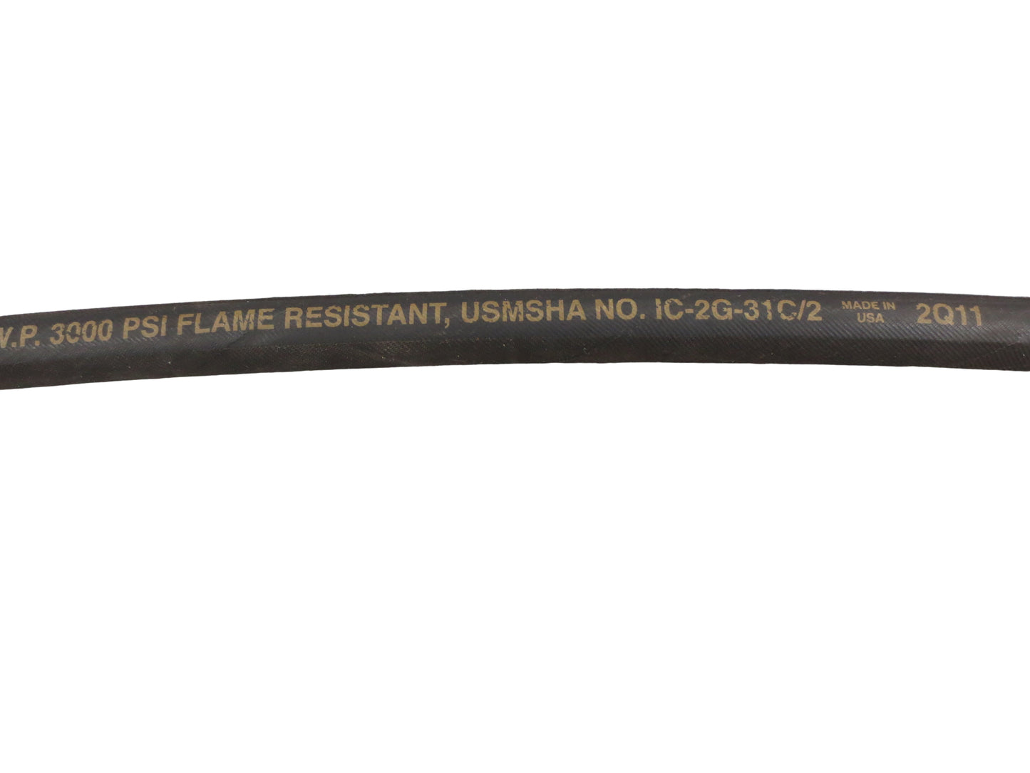 1/4" X 33" Hydraulic Hose with 90 degree fitting, Hiniker, 957-021-002