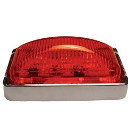 Marker / Clearance Light with Chrome Base - Red - MCL-91RB