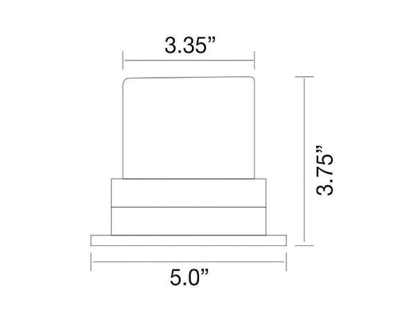 Amber Magnetic Mount Ministrobe, 4", SL500A