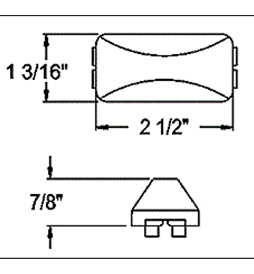 Amber Thinline Trailer Light AL-91AB