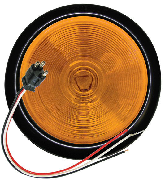 4 1/4" Amber Round Trailer Light Kit ST-44AB