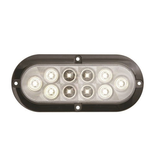 Clear 6" Oval LED Trailer Light BUL-78CB