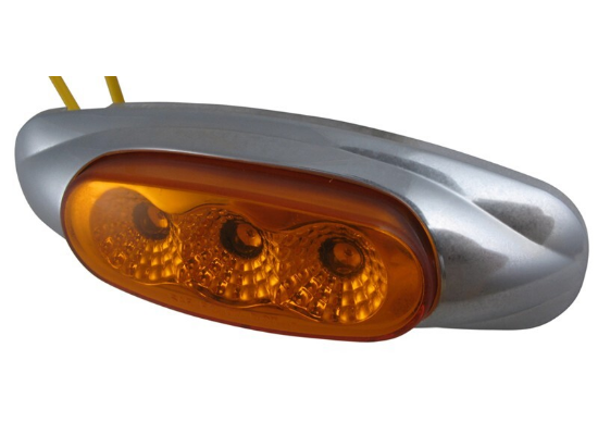 Amber Clearance / Marker Trailer Light, Oblong MCL-17AB