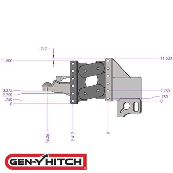 Gen-Y Hitch, 21k Channel Mount Torsion Coupler GH-10002