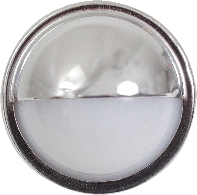 Clear Trailer License Light with Chrome Bezel LP-11CB