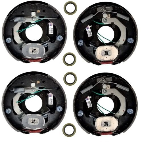 Dexter 10" x 2.25" Electric Brake Trailer (2) Pair Left & Right with Grease Seals - 23-26(2), 23-27(2), 10-16(4)