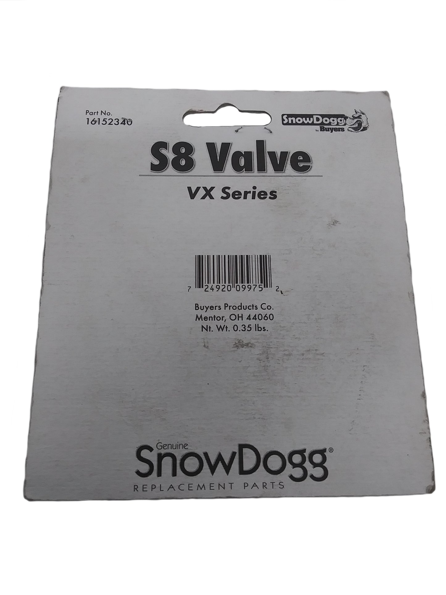 S8 Valve for Buyers V-Plow  16152340