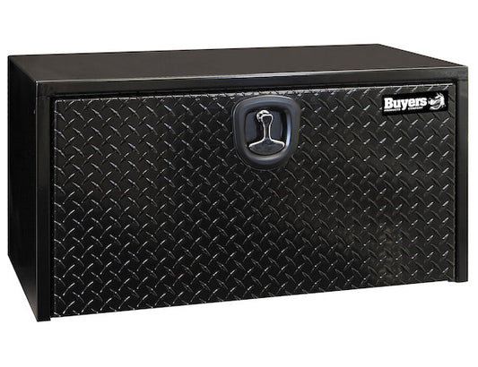 Toolbox, Black, Aluminum Diamond Tread Door, 1702505