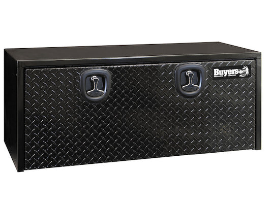 Toolbox, Black, Aluminum Diamond Tread Plate Door, 1702510