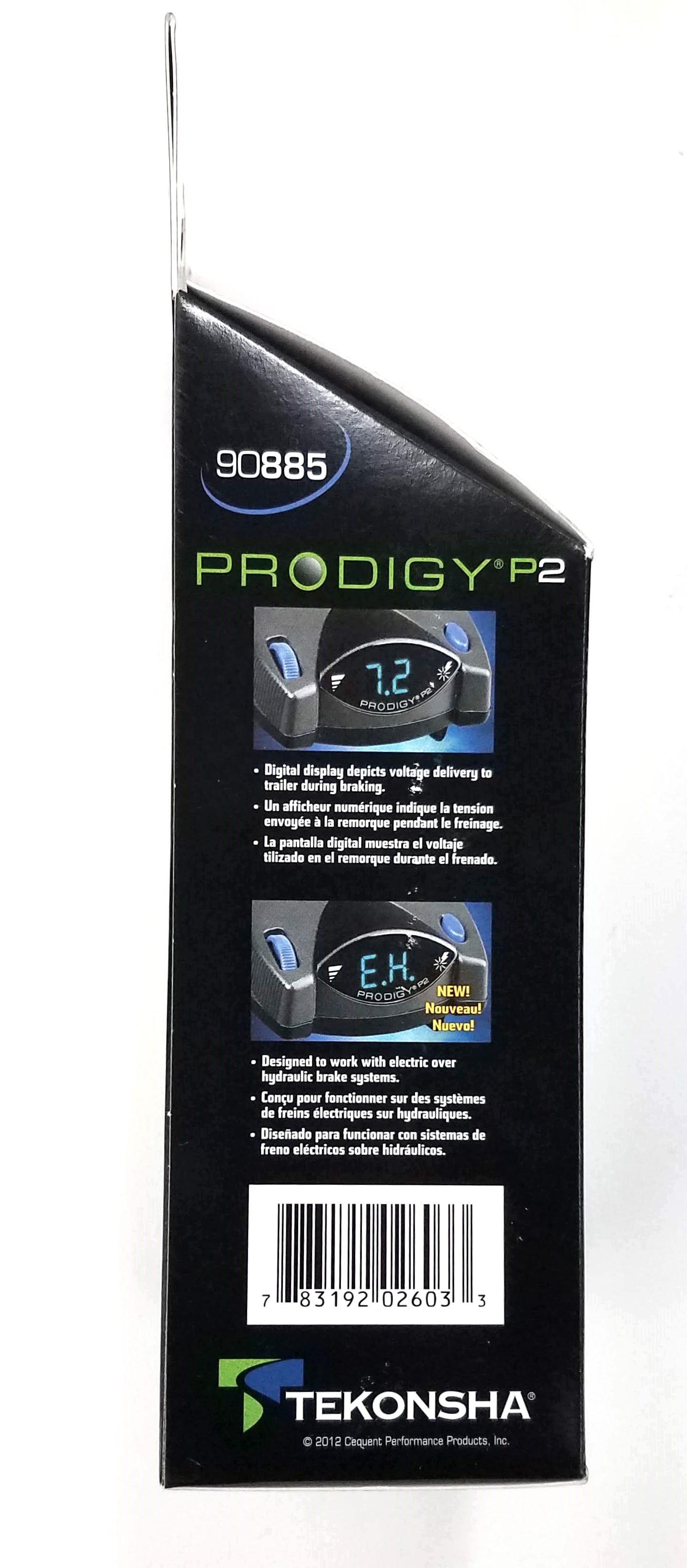 Tekonsha Prodigy® P2 Electronic Brake Control, for 1 to 4 Axle Trailers, 90885