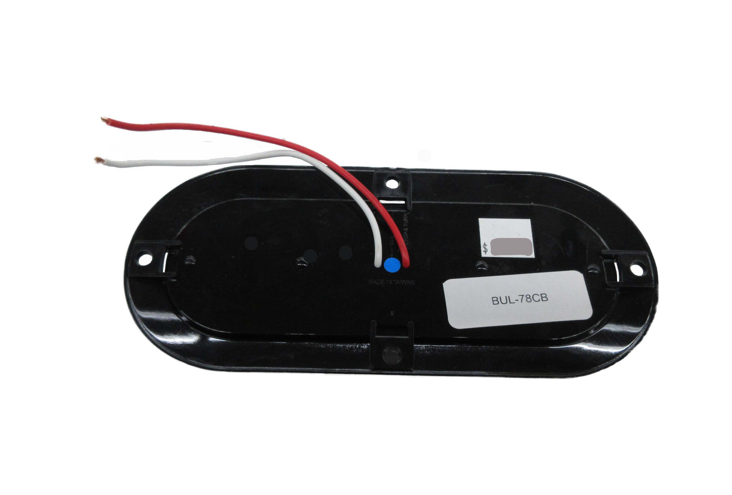 Clear 6" Oval LED Trailer Light BUL-78CB