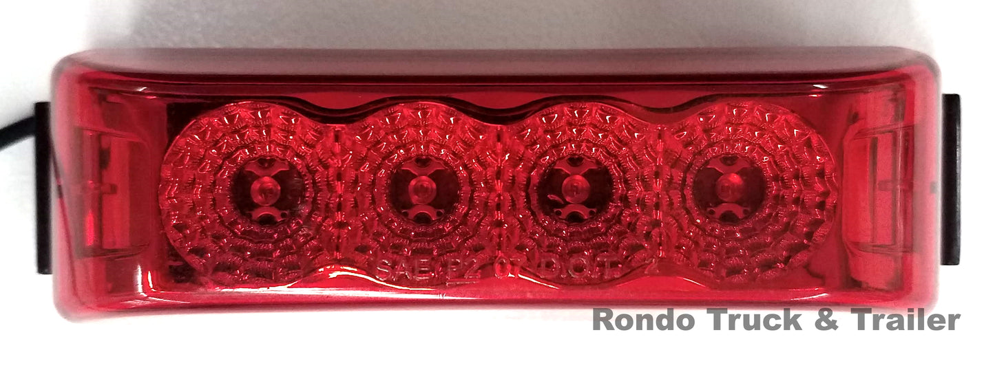 Micro-Flex Thinline Marker Light Kit, Red, LED - MCL-63RBK