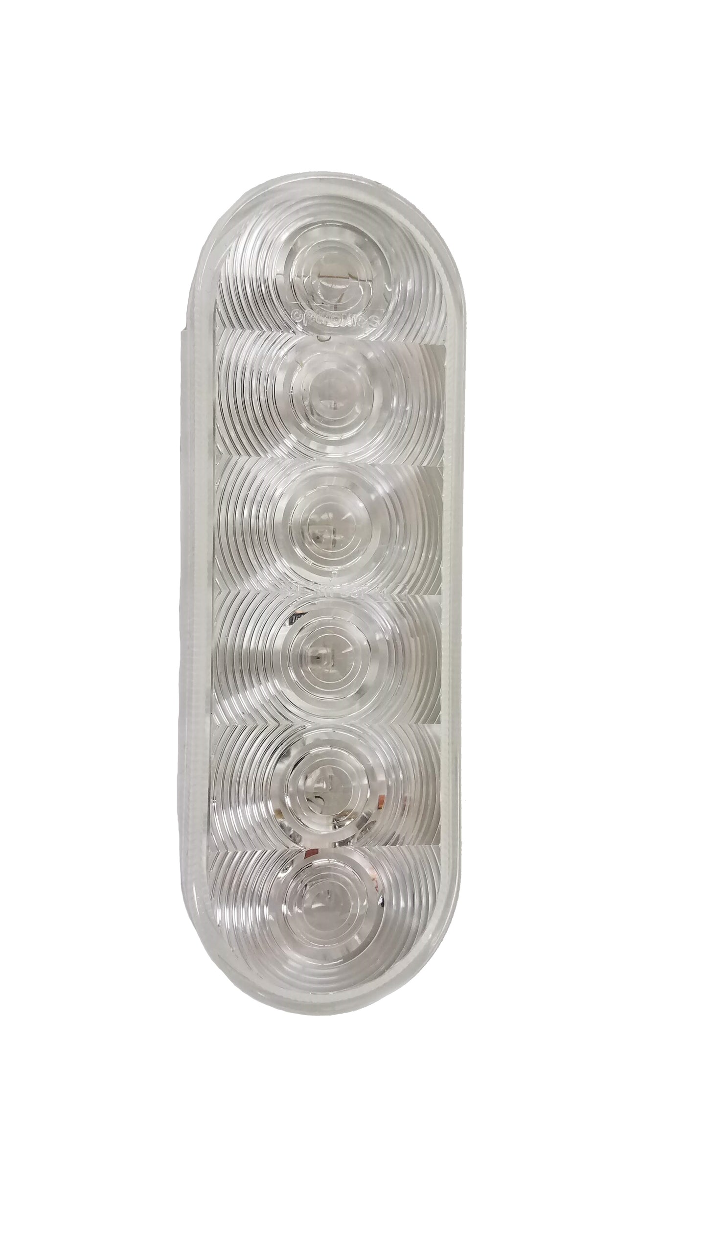 Red LED 6" Oval Sealed Clear Lens, STL12RCB