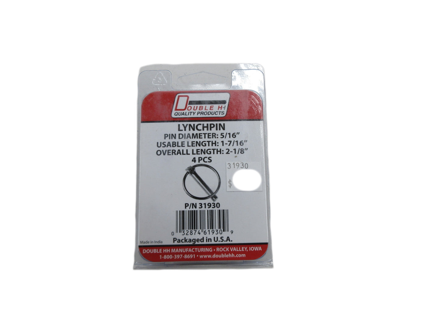 4 pack of Lynchpins 5/16" x 1 7/16" - 31930