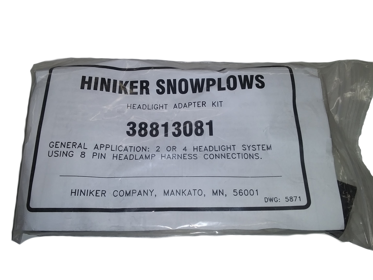 Hiniker Headlight Adapter Kit for GMC/Chevy - 38813081