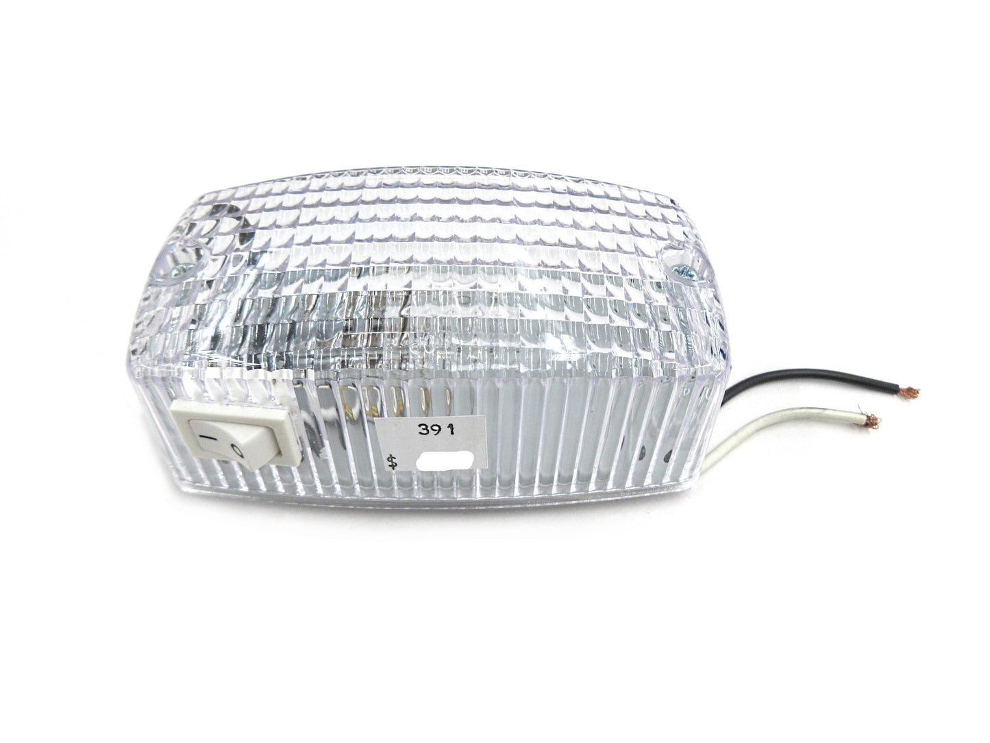 Rectangular Interior Trailer Light Clear Surface Mount 391
