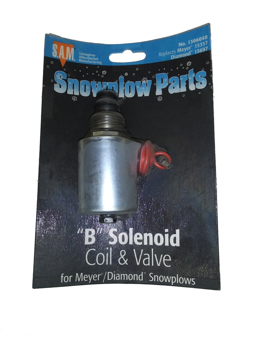 "B" Solenoid (Coil and Valve) 15357/15697, 1306040
