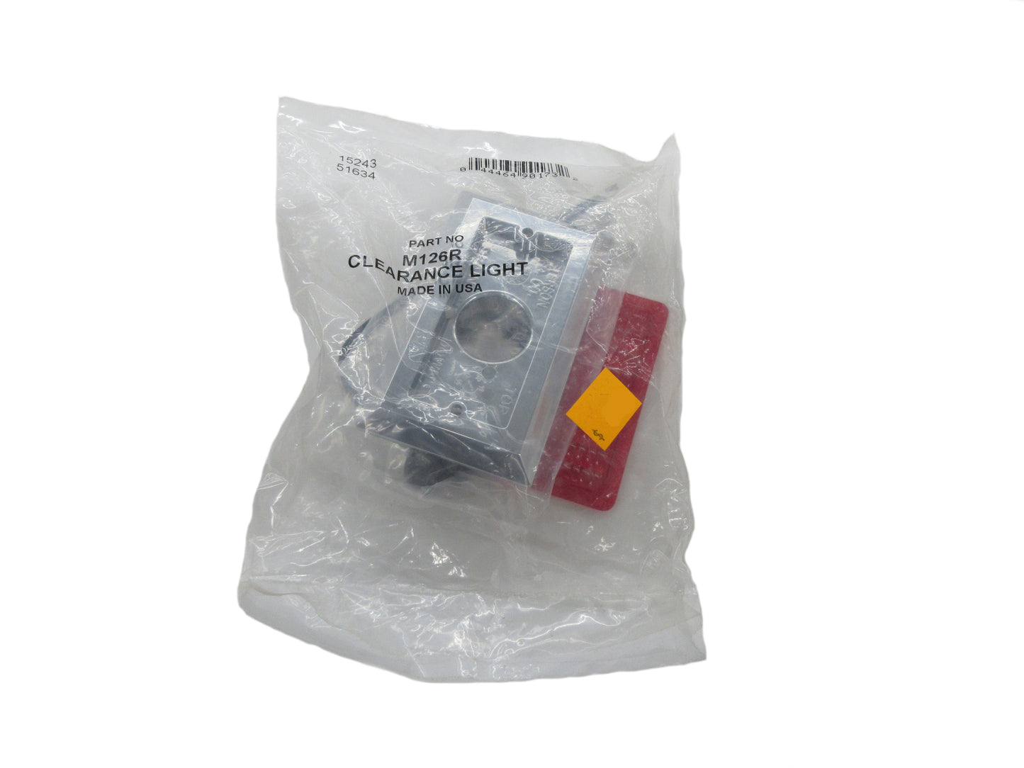 3.75" Red Rectangular Clearance / Side Marker Light - 126R