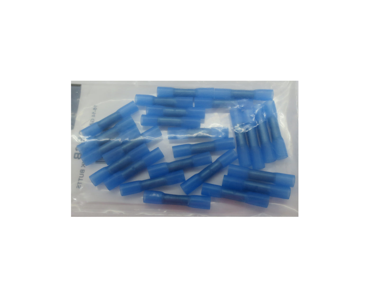 16-14 GA Blue Shrink Butts, SBCB