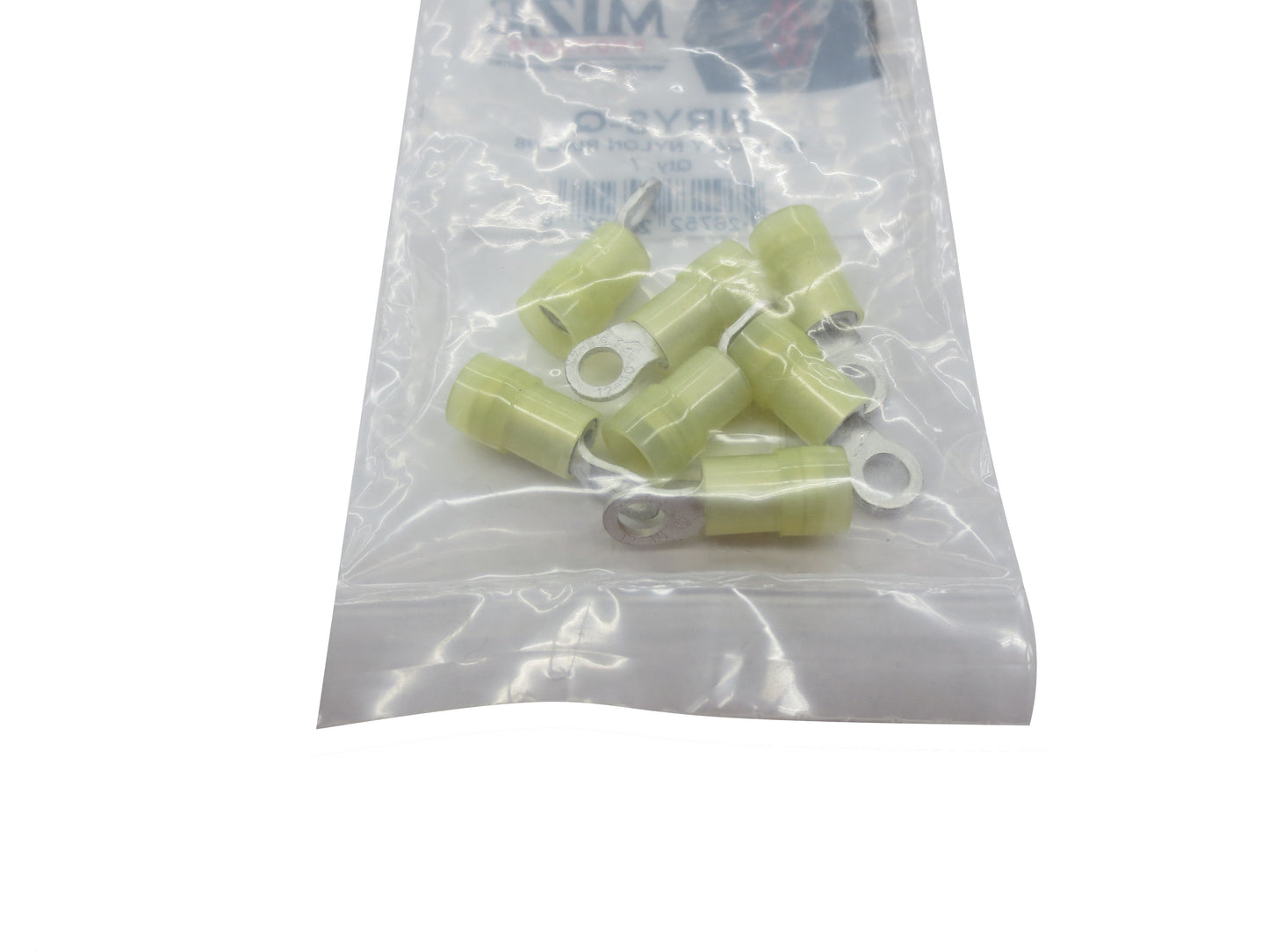 12-10 GA Yellow Nylon Ring Terminal, #8, NRY8-Q