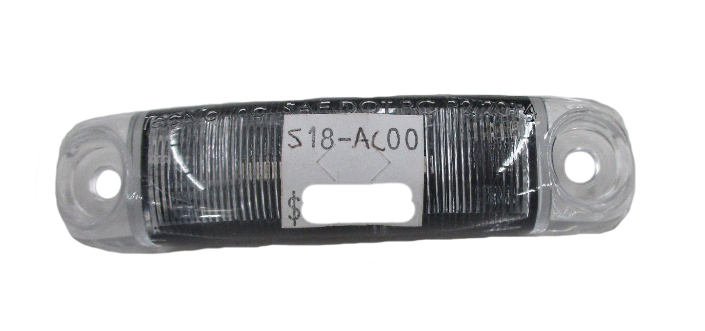 Trailer Clearance / Marker Light - Amber LED - Clear Lens S18-AC00-1