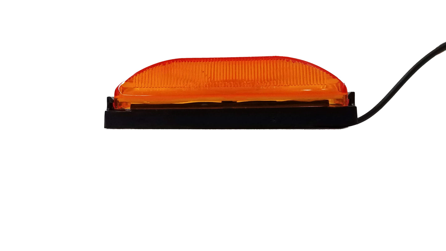 Amber Clearance / Marker Trailer Light Thin Line, 2 Bulb MC-67AB