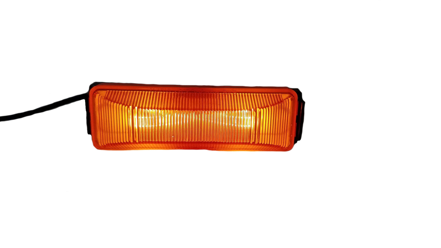 Amber Clearance / Marker Trailer Light Thin Line, 2 Bulb MC-67AB