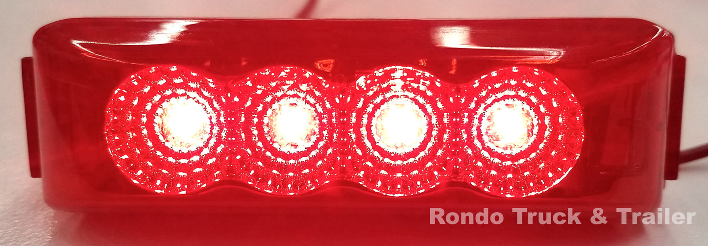 Micro-Flex Thinline Marker Light Kit, Red, LED - MCL-63RBK