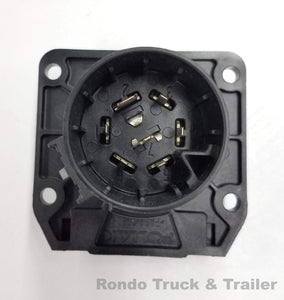 Pollak 7 way RV plug Vehicle side Light Plug Socket and bare wire plug OEM - 11-893, 9900274, 31980