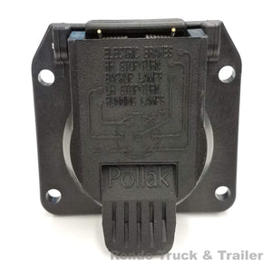 Pollak 7 way RV plug Vehicle side Light Plug Socket and bare wire plug OEM - 11-893, 9900274, 31980