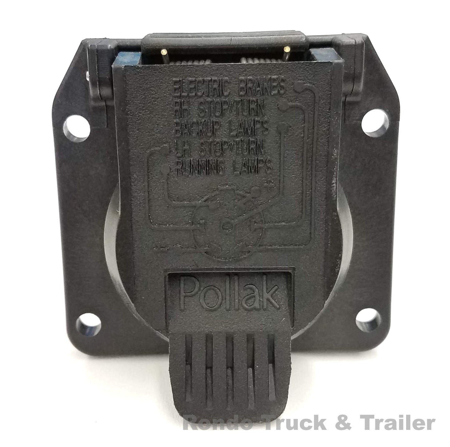 Pollak 7 way RV plug Vehicle side Light Plug Socket and bare wire plug OEM - 11-893, 9900274, 31980