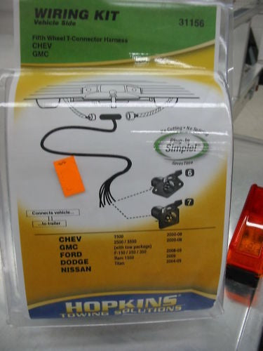 5th WHEEL T CONNECTOR HARNESS GM 00-08 Ford 08-09 Ram 1500 09 Titan 04-09 - 31156 *** FREE SHIPPING ***