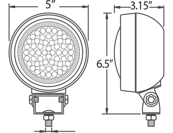 Clear Utility Light, 375 Lumens, LED - 1492110