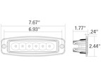 Buyers Products 7.5" LED Flood Light 3600 Lumens 30W - 1492228